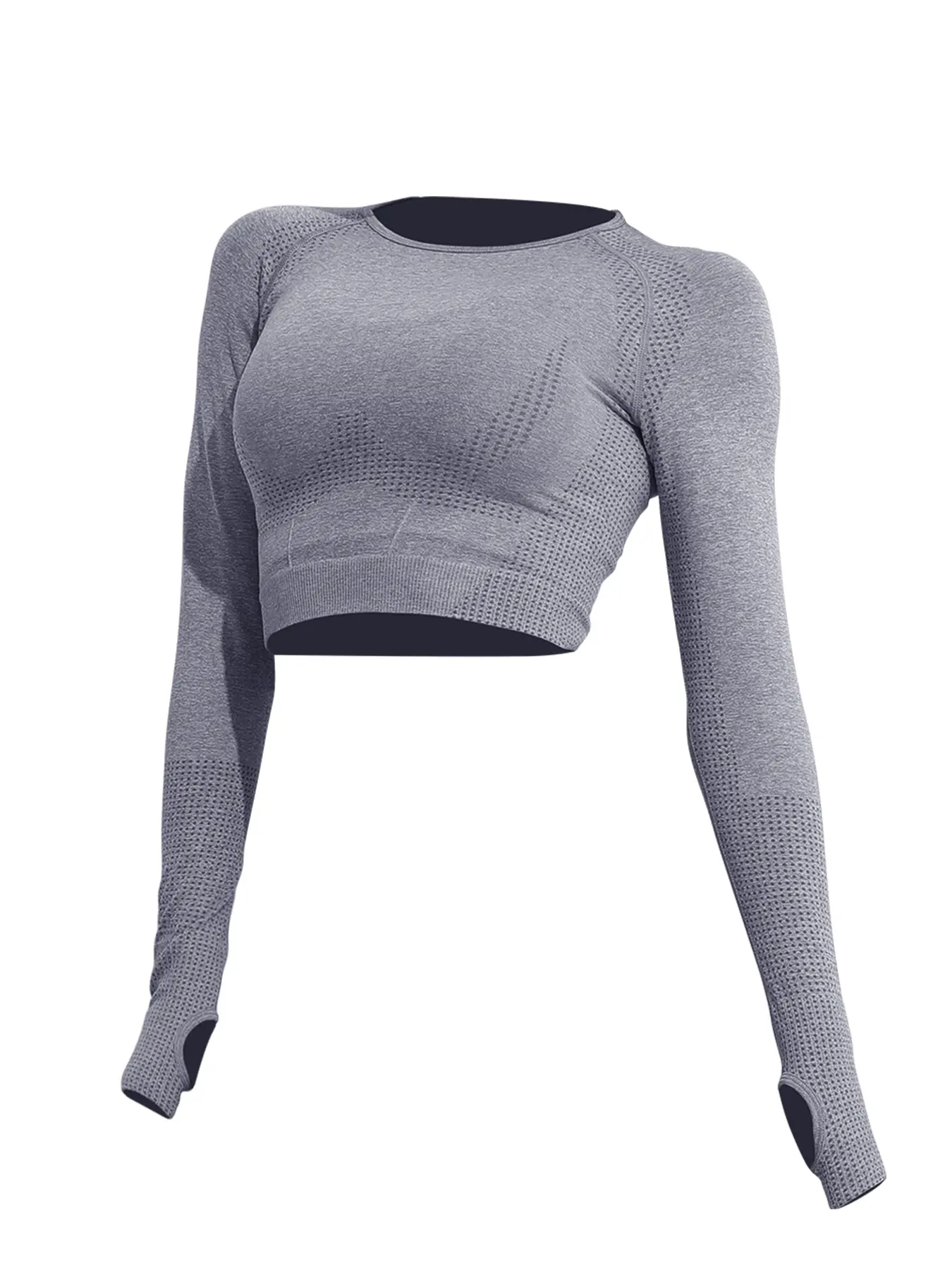 Women's Long Sleeve Yoga Top, Gym Workout Tops, Autumn and Winter Fitness Sportswear, Quick-Dry Running and Training Shirt, Professional Pilates Exercise Apparel, Athletic Workout Clothing, Gym Clothes Workout
