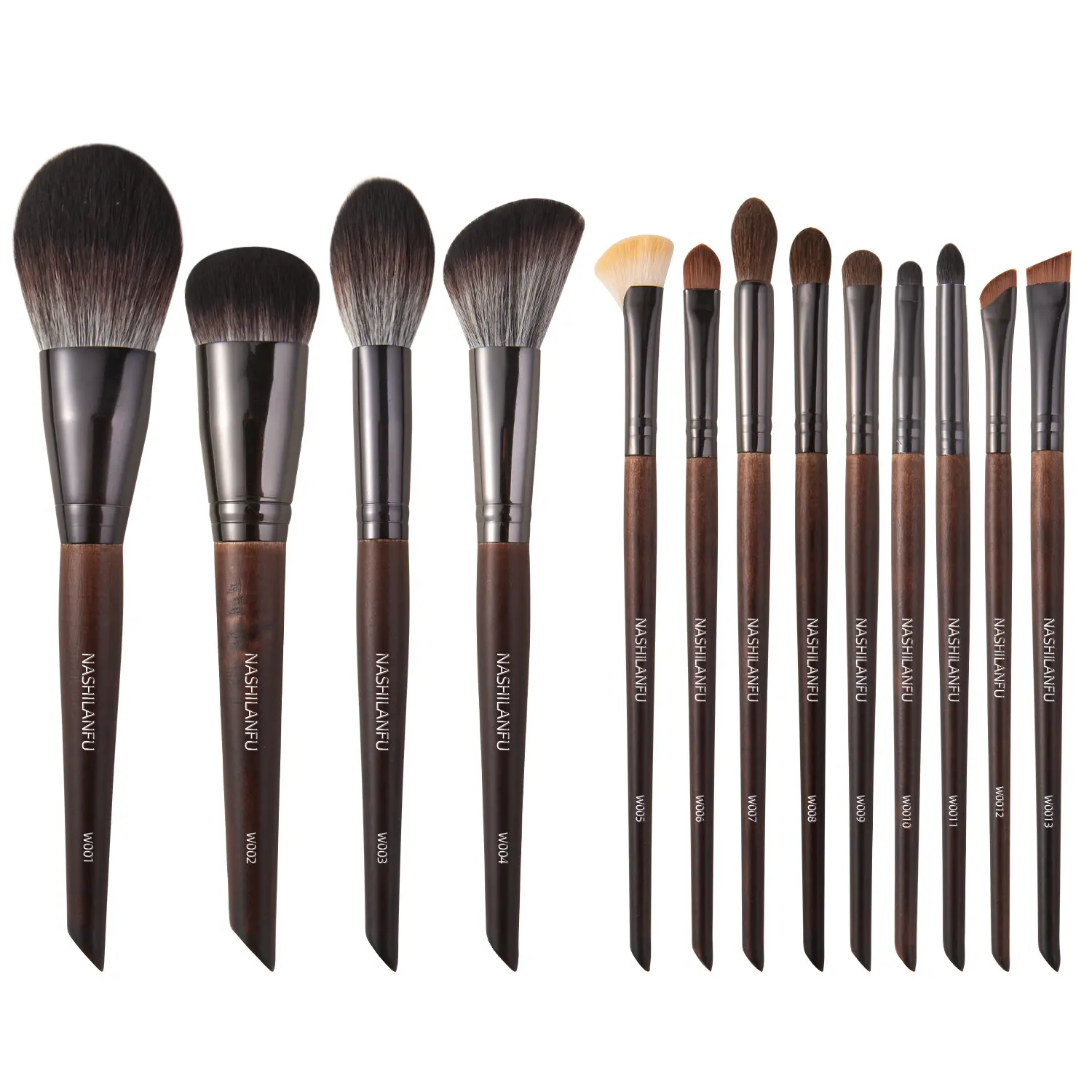13-Piece Professional Makeup Brush Set - Soft Bristles, Comfortable Grip, Storage Bag Included - For Foundation, Powder, Blush, Eyeshadow, Mascara - Cosmetic Tool Kit