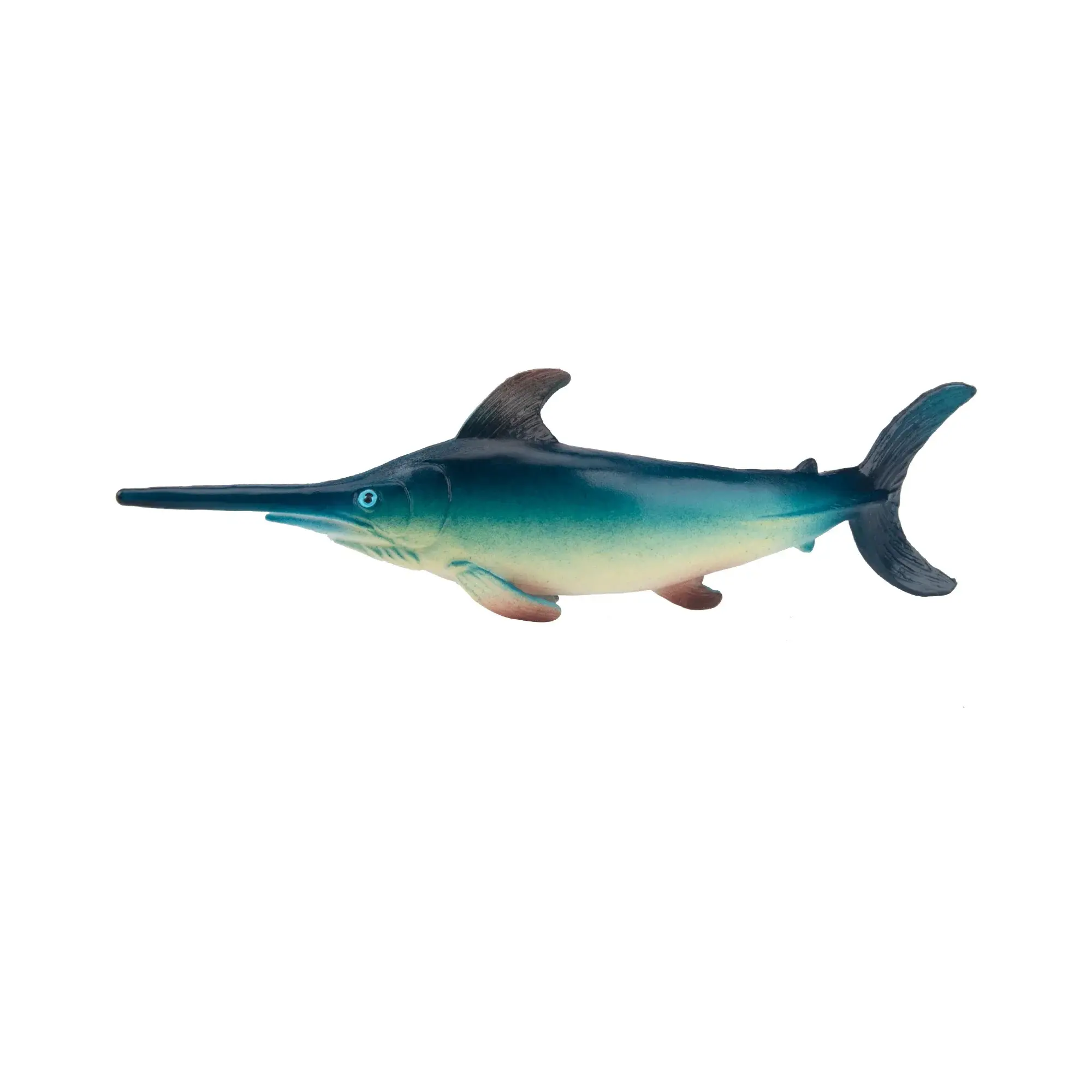 Toymany Hand-Painted Mini Swordfish Figurine – Realistic Marine Animal Model, Perfect for Early Education, Montessori Sensory Play, Cake & Party Decorations, Desk & Home Décor, Thoughtful Gifts, and Collectible Figurine