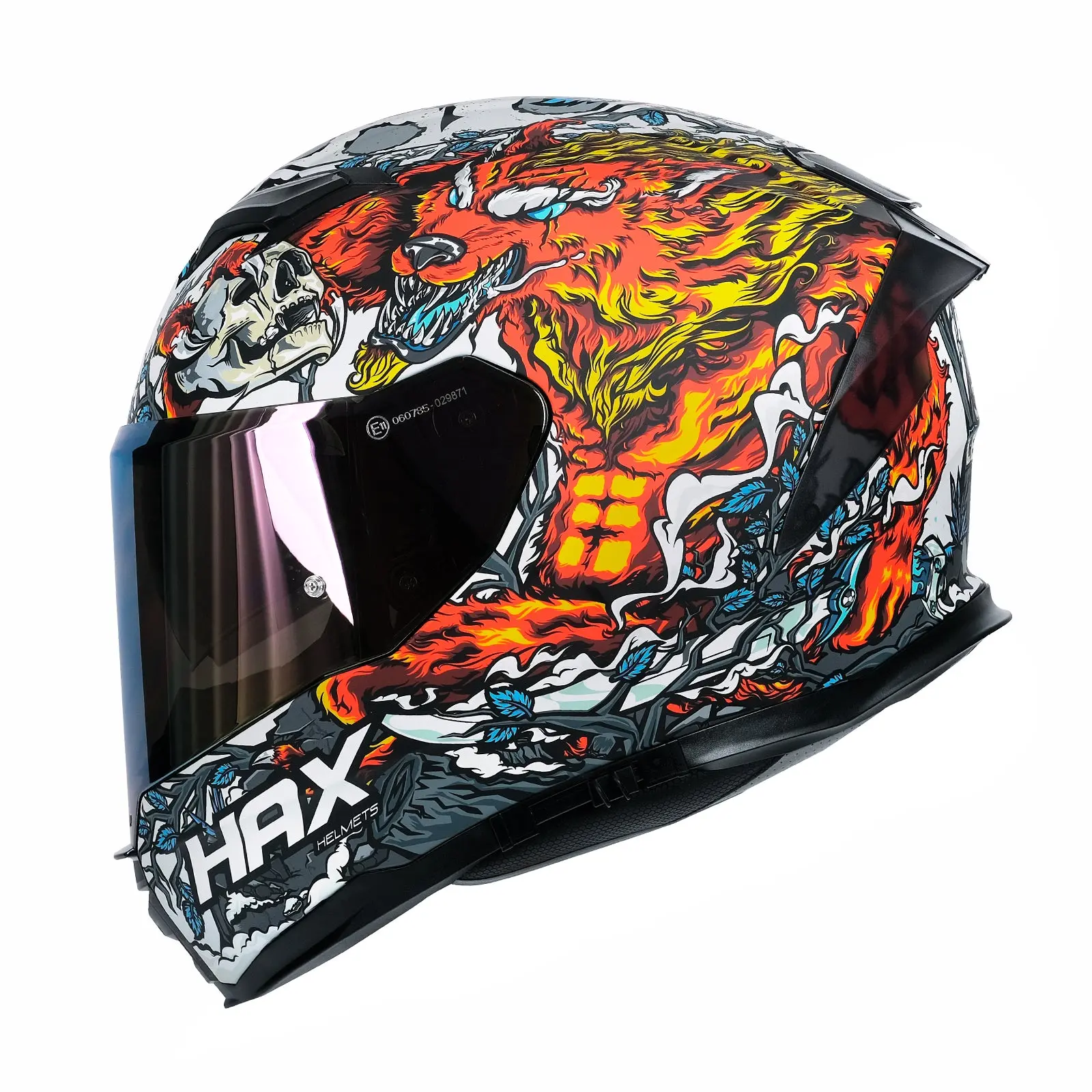 HAX Force Series Night Legend Glow In The Dark Motorcycle Helmet DOT & ECE  Certified Aerodynamic Design with Dual Visors and Ventilation Channels -  TikTok Shop