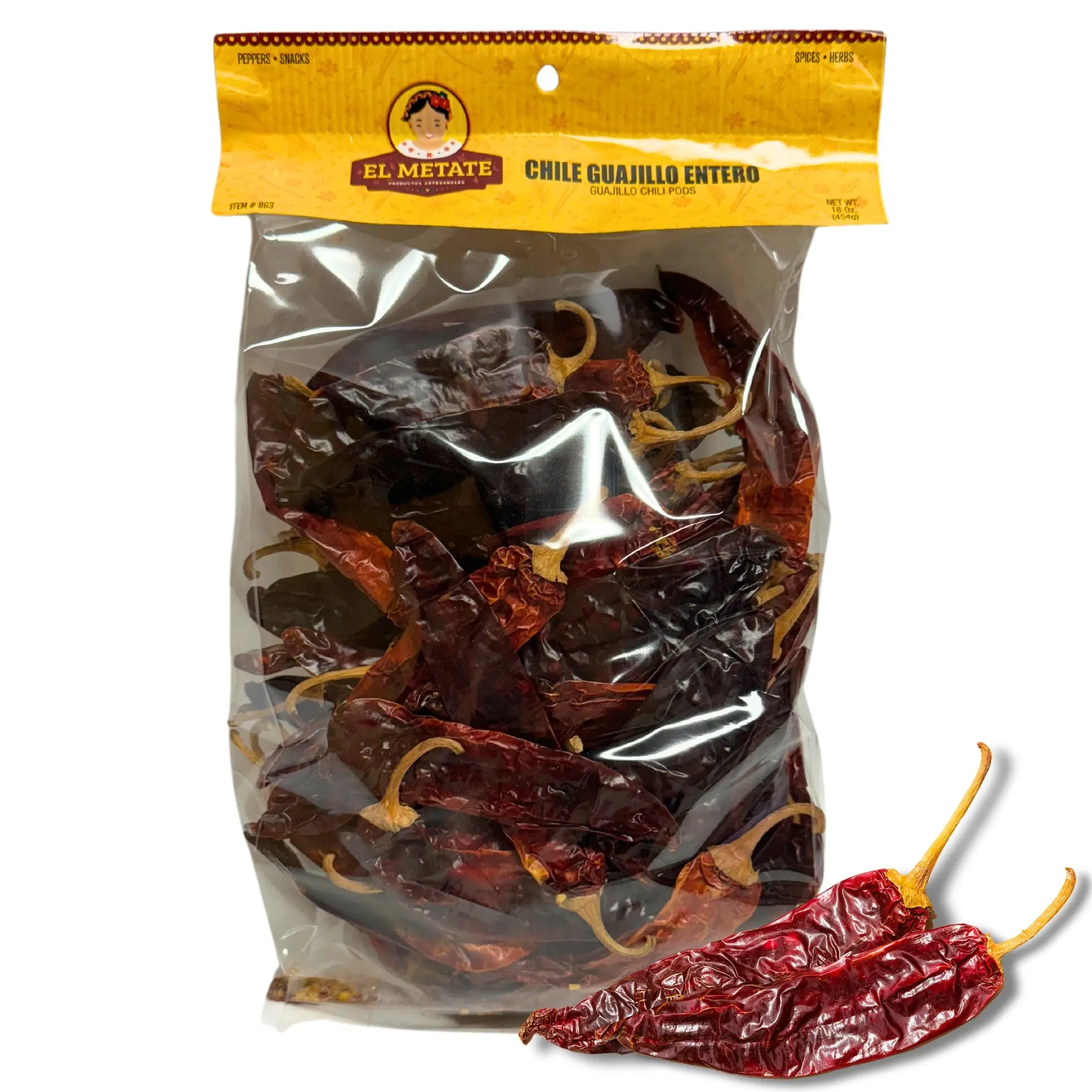 El Metate - Chile Guajillo Entero (16oz)