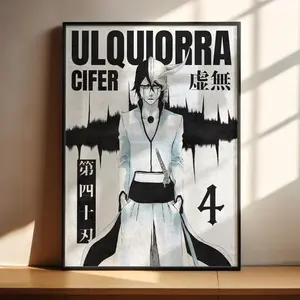 Bleach Anime Poster, Ulquiorra Cifer Art Print Anime Gifts, Poster Gifts - Unframed