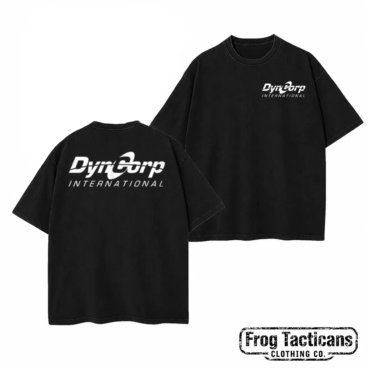 DynCorp International T-Shirt Private Security Contractor Retro Tactical Logo Graphic Tee Apparel Gift