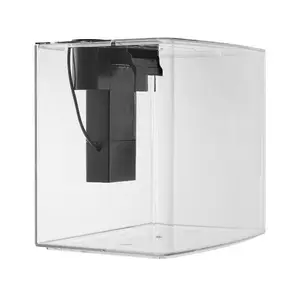 Fish Tank Aquarium, 3.5 Gallon Arch Ultra-Clear GPPS Starter Smart Tank Adjustable 3 Color Lighting, Self Cleaning System Fishbowl for Freshwater Saltwater Fish Home, Office, Pet Use