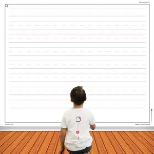 Smarty Dots | CALLIGRAPHY Dry Erase Without A Trace FlexiBoard Glueless Optically Transparent Truly Repositionable Flexible Thick Premium Quality Any Surface Made in The USA (58x48)