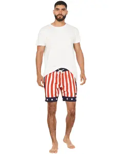 Rock & Roll Denim Men's And Americana Stretch Drawcord Shorts - Bm68b06754