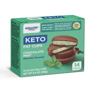 Equate Keto Fat Cups, Chocolate Mint, 14 Ct, 8.4oz