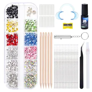 DIY Tooth Gem Kit Teeth Jewelry Starter Kit with Tools & Sparkling Gems for Easy Crafting Fashion Smile Decor Multi-pack for DIY Accessories & Personal Style Polish Dental Kit
