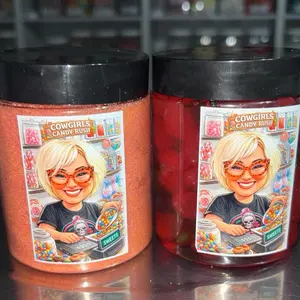 Cowgirls Candy Rush Oowey Gooey Strawberry Cheesecake Gushies & Dipping Powder, Sweet Snack