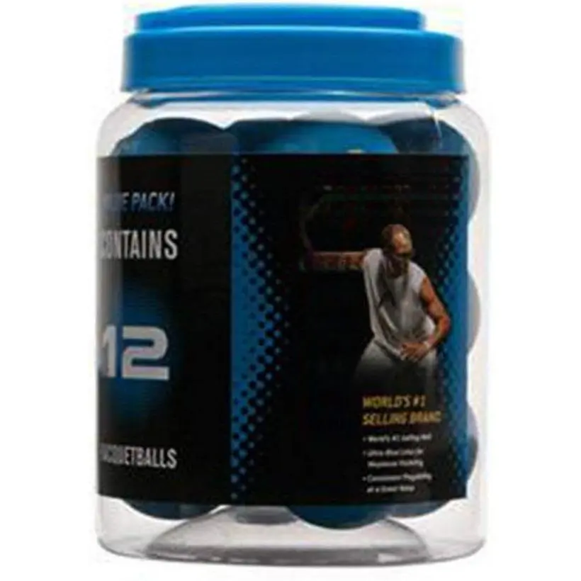 Racquetballs - 12-Pack High-Bounce Rubber Sports Balls for Racquetball Games & Dog Fetch
