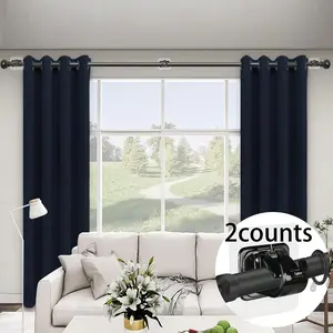 2Pcs No Drill Rod Brackets No Drilling Self Adhesive Curtain Rod Holder Hooks Nail Free Adjustable Curtain Rod Hooks Curtain Hangers for Bathroom Kitchen Home Living Room