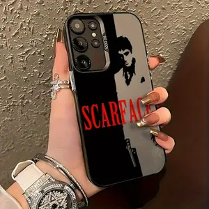 Movie Scarface Character Phone Case for Samsung Galaxy S25 S24 S23 S22 S21 S20 Fe Ultra Plus 4g 5g, Anti-Drop Protective Matte Back Cover