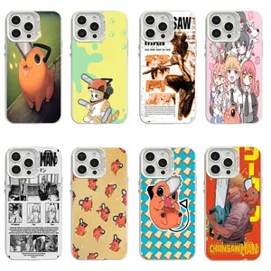 Chainsaw Man Phone Case | Pochita the Chainsaw Devil Dark Fantasy Anime Art Cover For iPhone 11/12/13/14/15/16/17 Pro/Pro Max/Plus & Samsung S23/S24/S25/S26 Ultra, Protective Case For Anime Fans, Birthday/Christmas Gift