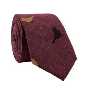Maroon Bird Tie Maroon Bird Tie