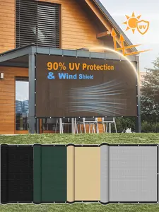 Sun Shade Cloth with Grommets, Privacy Protection and Sun Block Function, Perfect for Gazebos Gardens Carports Terraces, Multiple Colors Available Sunshade Canopy, Patio Canopy, Outdoor Canopy Shelter