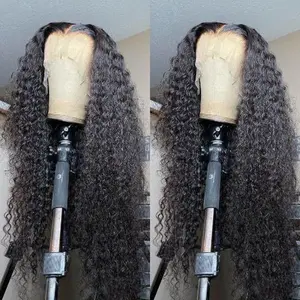 Bling Hair Water Wave 13x6 HD Lace Frontal Wig 30 32 Inch Transparent Lace Wig 13x4 13x6  Deep Wave Lace Frontal Human Hair Wigs For Women