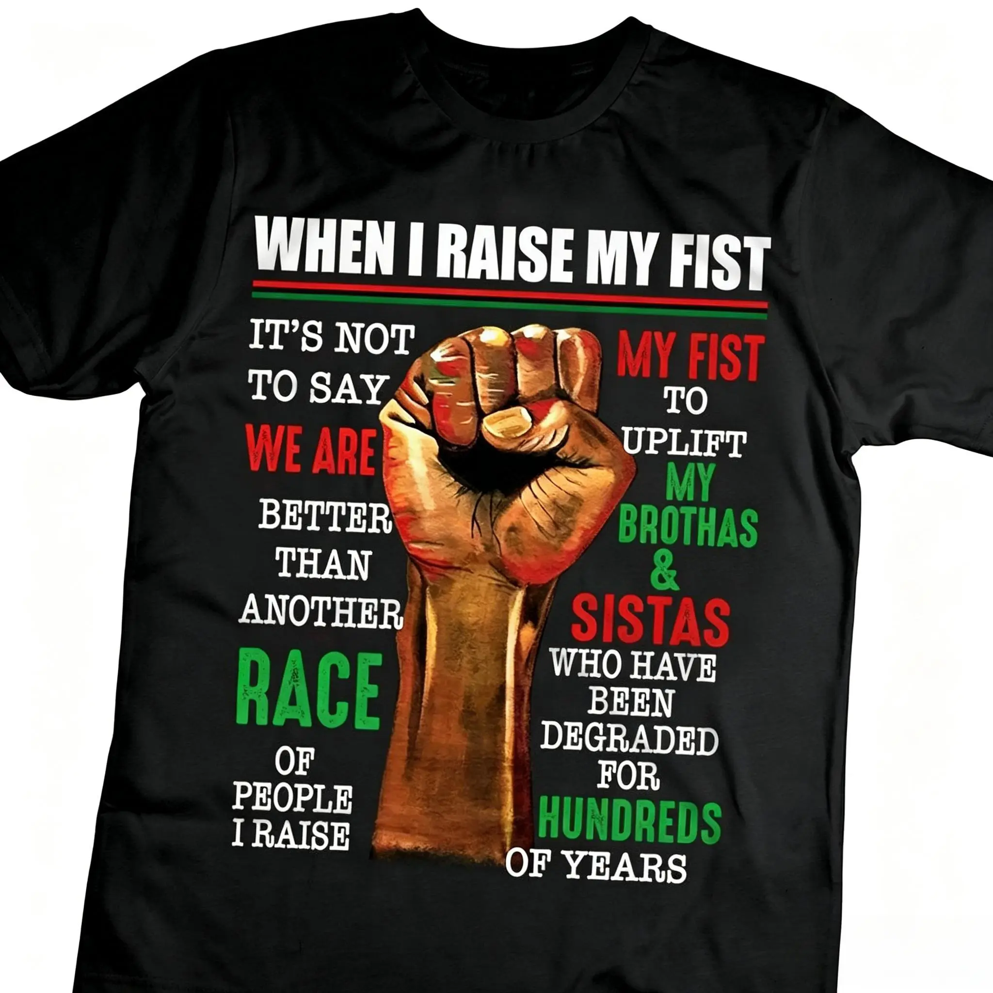 When I Raise My Fist Definition Unisex T-shirt for Men and Womne, Black Pride, Black History Month Tee, Black Lives Matter Unisex Shirt, Gifts Idea for Black People