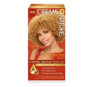 Creme of Nature Exotic Shine Color 10.01 Ginger Blonde with Argan Oil from Morocco 20ml for Ultimate Conditioning & Strengthens
