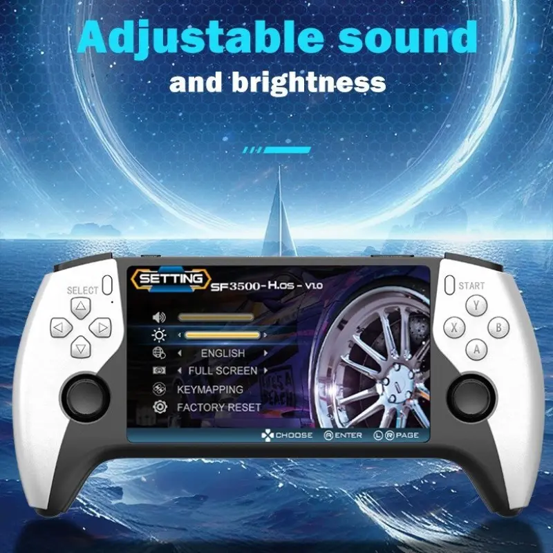 Sf3500 Portable Handheld Game Console, Supports TV Connection, 14+ Emulators, Lithium Battery, Non-Button Cell, Power Consumption 5w