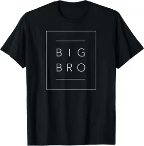 100% Cotton Unisex Big Brother T Shirt - Big Brother Shirt for Son, Big Bro T-Shirt