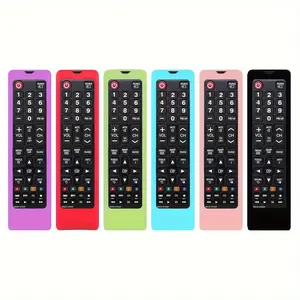 Silicone Protective Cover for Samsung TV Remote Control, Glow-In-The-Dark Design, Compatible with Bn59 Models, Home Essential Accessory, Household Items, Household