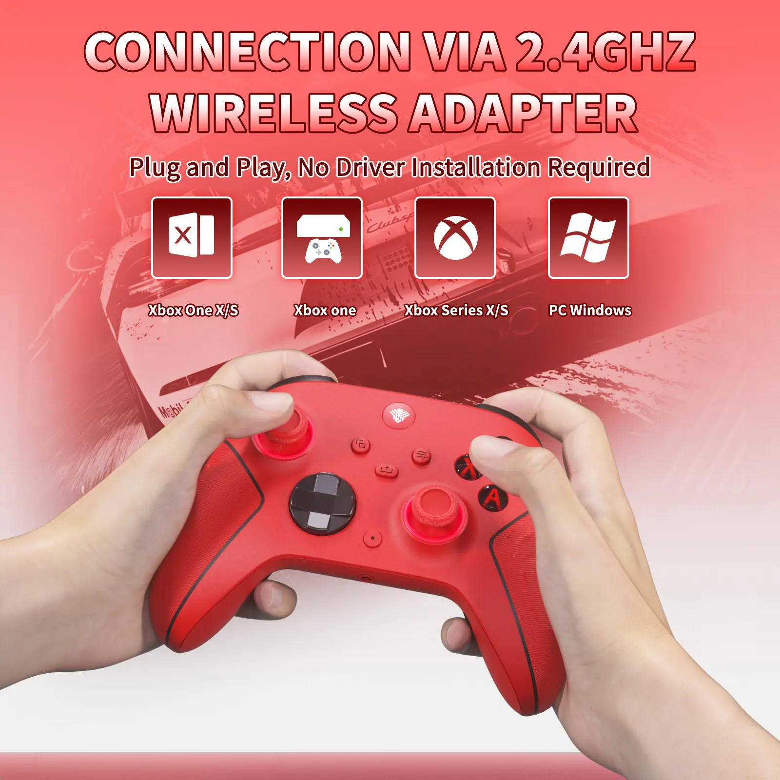 YUYIU Xbox HallEffect Wireless Controller for Xbox Series X/S, Xbox One,  Steam & PC - Hall