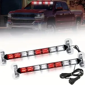 Two pickup light strips 162 LED windshield two-in-one sun visor, cigarette lighter model, vehicle lights, truck, snow sweeper, car, truck building, unused battery, ideal gift for drivers