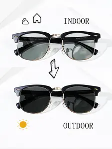 Unisex Vintage Tinted Lens Sunglasses, Trendy Casual Sunglasses for Everyday Use, Fashion Accessories for Outdoor Activities