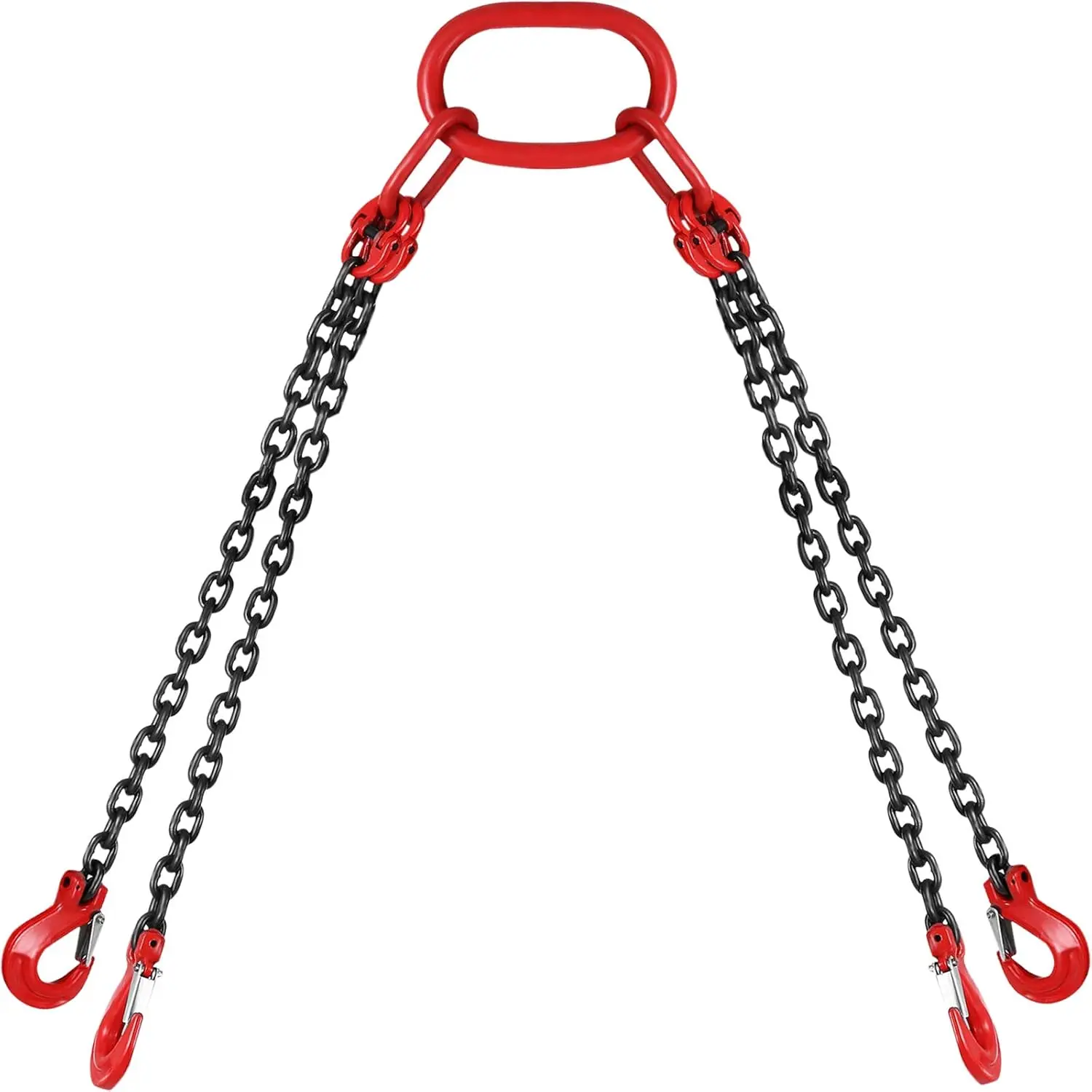 VEVOR Chain Sling 5/16 Inch X 5 Ft G80 Alloy Steel Lifting Sling 3 Ton with 4 Leg Grab Hooks 11,000LBS Capacity Heavy-Duty Construction