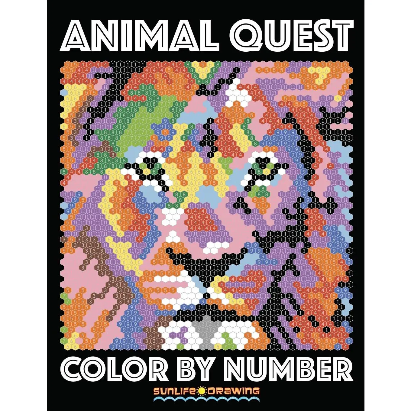 QUEST Color by Number: Activity Puzzle Coloring Book for Adults Relaxation &   (Color Quest Color By Number) - Paperback