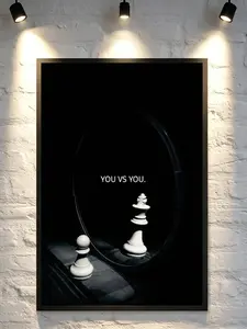 Chess Inspirational Canvas Poster  Wealth and Money Inspiration  Luxury Wall Art Suitable for Room and Living Room Decoration