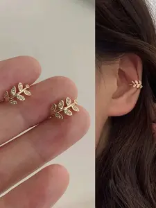 Women's Single Pair Diamond Earring Clips, Non Piercing Earrings, Elegant Simple Design, Holiday Gift, Perfect for Special Occasions