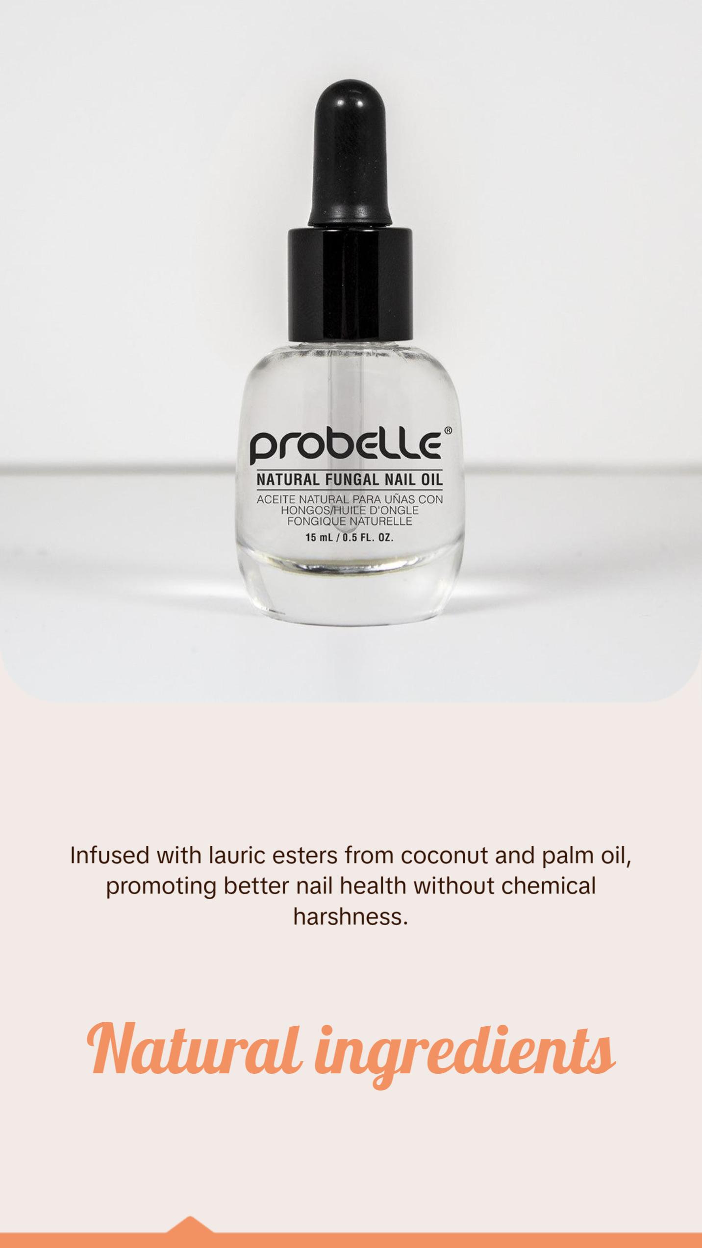 Probelle Clear Nail Treatment Oil, Fungal Care, Restores Natural Nail Color, Reduces Thickness, Relieves Itching, 0.5 Fl Oz Probelle Clear Nail Treatment Oil, Fungal Care, Restores Natural Nail Color, Reduces Thickness, Relieves Itching, 0.5 Fl Oz