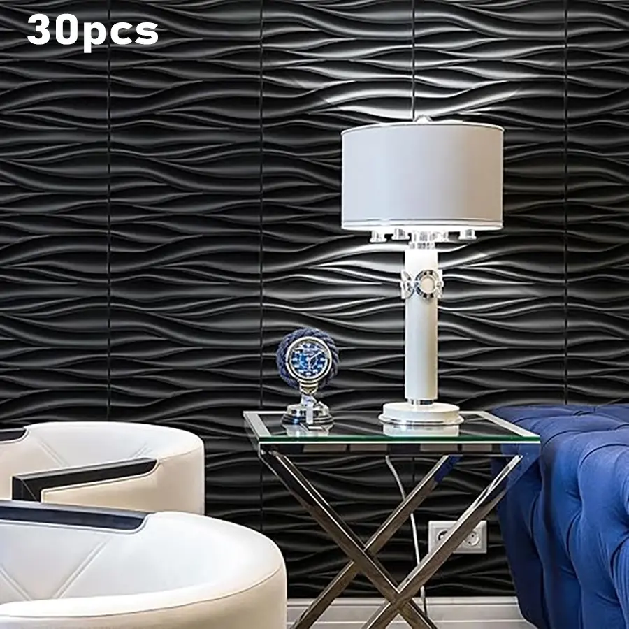 Aadesh PVC Wall Panels, Waterproof & Easy Clean, 11.8x11.8 Inches, 1mm Thick, Ideal for Living Rooms, Bedrooms, Hotels, Offices