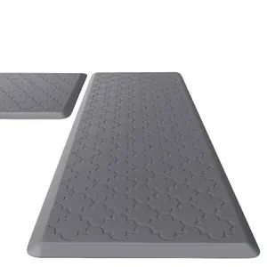 Cushioned Kitchen Floor Mat, Anti-Fatigue, Waterproof, Non-Skid, Ergonomic Comfort Foam Rug, Standing Mat for Kitchen, Office, Sink & Laundry