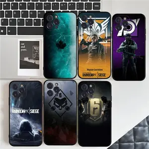 Game Rainbow S-Six S-Siege Phone Case For IPhone 16 15  Plus X  XS 14  12 13  Pro Max Mobile Case