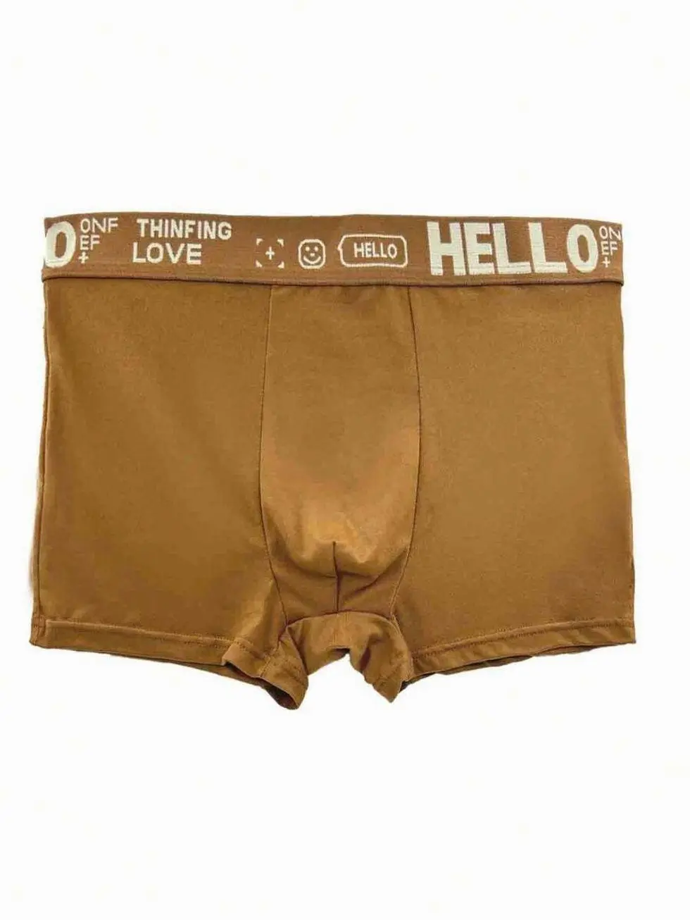 4 Pack Men's "HELLO" Print Boxer Briefs Set - Comfortable Breathable Underwear for Daily, Casual, Sports