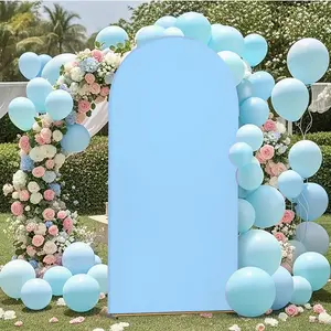Solid Color Backdrop Cover Elastic Fabric Wedding Supplies Photography Background for Weddings Anniversaries Birthdays, Parties, Banquet Decor Banners (Arch Support Not Included)