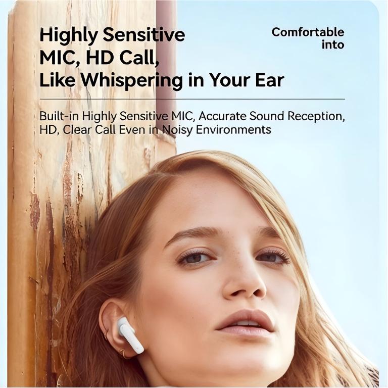 Wireless Earbuds Bluetooth 5.1 Earphones, Smart Touch Control, Waterproof Wireless Earphones, Suitable for Office, Sports, Study and Audio Calls, Built in Microphone, Gaming Bluetooth Headphones