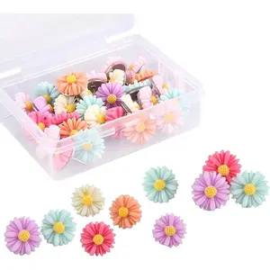 30 Pieces Colorful Flower Decorative Push Pins Thumb Tacks for Photo Wall, Feature Wall, Whiteboard, Cork Board, Map, Bulletin Board, Office or Home