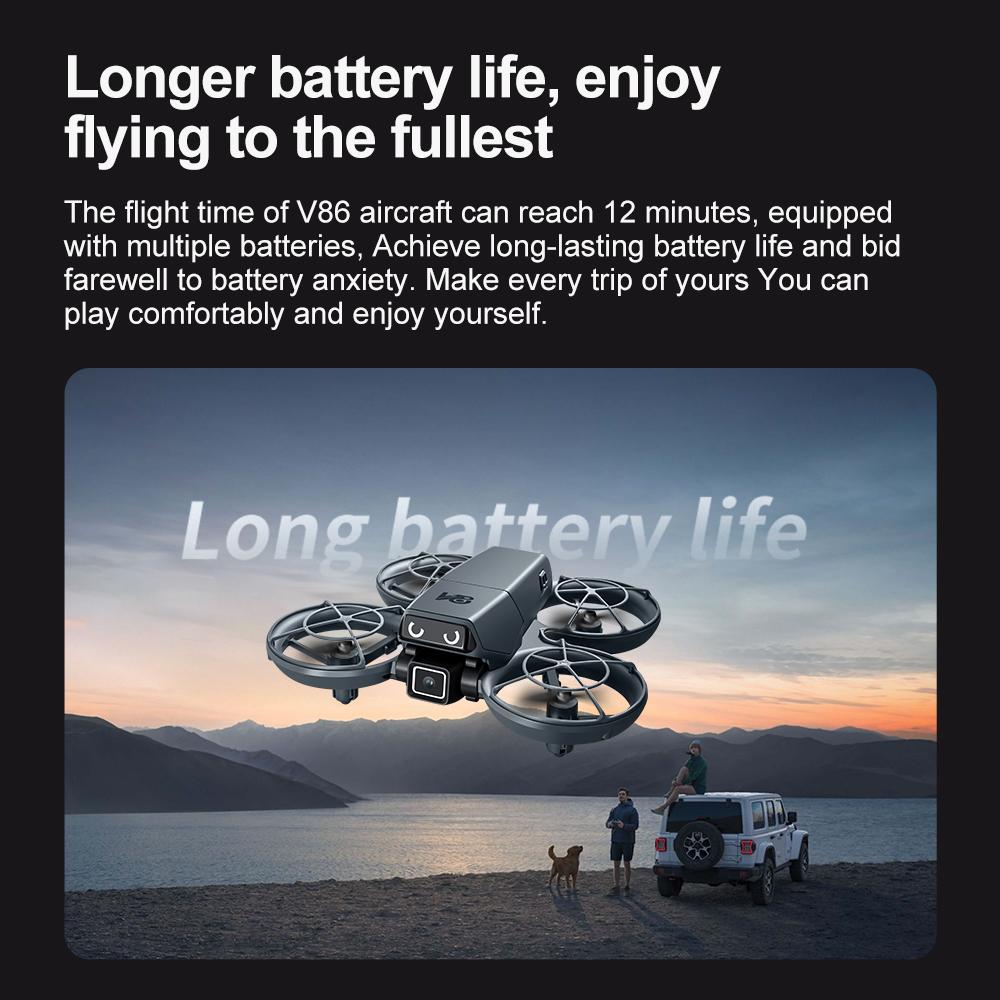 HD Mini RC Drone with Dual Cameras, Optical Flow Positioning, 360° Stunt Rolls, One-Key Takeoff and Landing, Ideal for Beginners, Indoor/Outdoor Flight, Includes 2 Batteries, Stable and Easy to Control obstacle avoidance