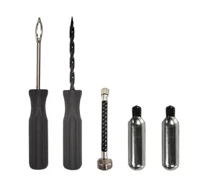 Stop & Go 8065 Tubeless Tire Repair Kit for ATV with CO2 for Punctures (5 Plugs)