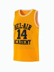 Plus Size 90s The Fresh Prince of Bel Air Academy #14 Jersey Shirt for Men and Women, Unisex Basketball Jersey for Theme Party