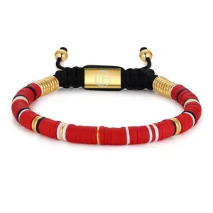 Boho Beaded Women Wrap Bracelets 18K Gold Plated Bracelets for Men Stackable Adjustable Tiger Eye Beads Stainless Steel Bracelet College Graduation Gifts for Women Men