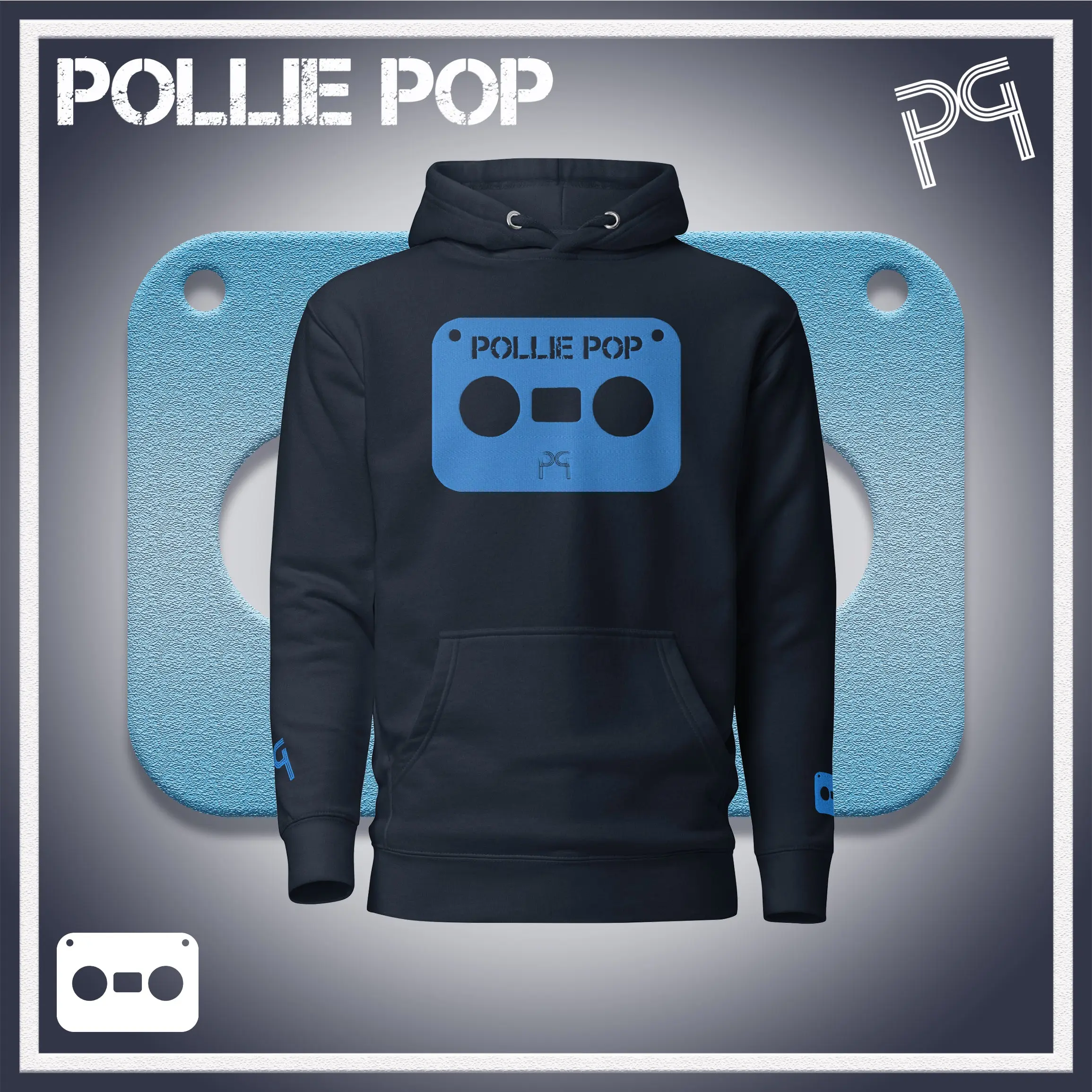 Big Teal Tape Hoodie