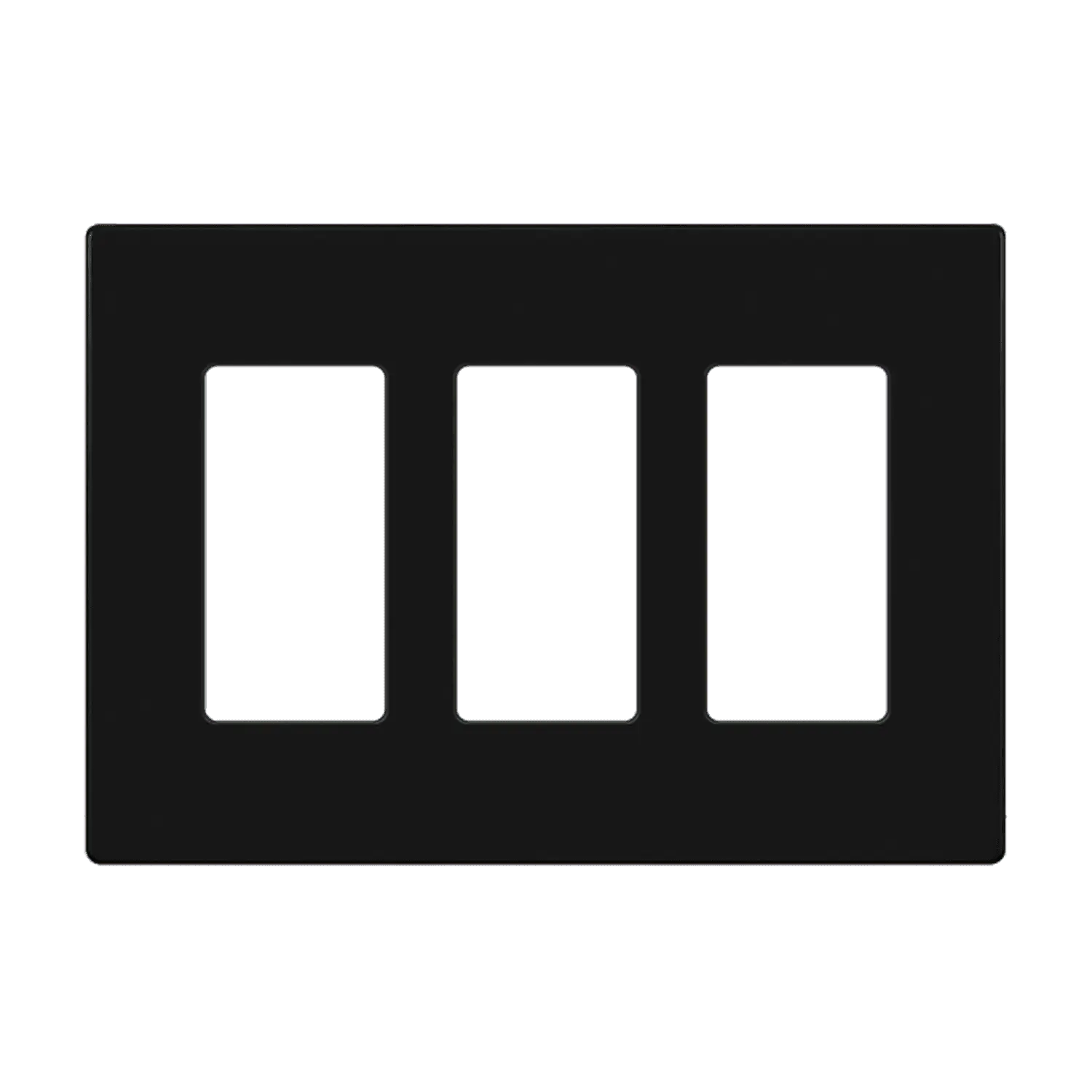 Enerlites Commercial Screwless 3-Gang Mid-Size Decorator/GFCI Wall Plate, Polycarbonate Thermoplastic, Heat and Impact Resistance, Holds Mounting Screws, Prevents Microbial Growth