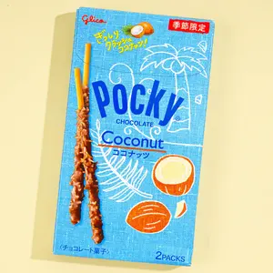 Pocky Coconut Biscuit Sticks Limited Edition– (4) 1.45 oz (2-Pack Per Box)
