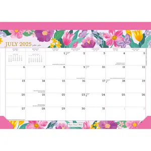 Bonnie Marcus OFFICIAL | 2026 14 x 10 Inch 18 Months Monthly Desk Pad Calendar | July 2025 - December 2026 | Plato | Fashion Designer Stationery