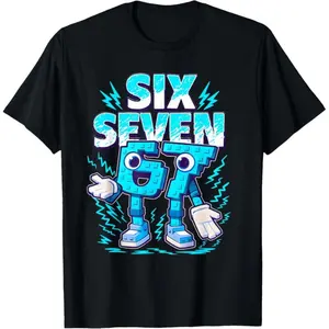 Humorous Meme 67 Six Seven 6 7 Italian Brainrot Boys Kids Teens T Shirt Comfortable Light Cotton For Men Women And Children