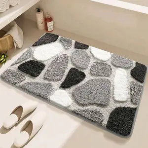 Super Absorbent Quick-Dry Microfiber Bath Mat with Non-Slip Backing